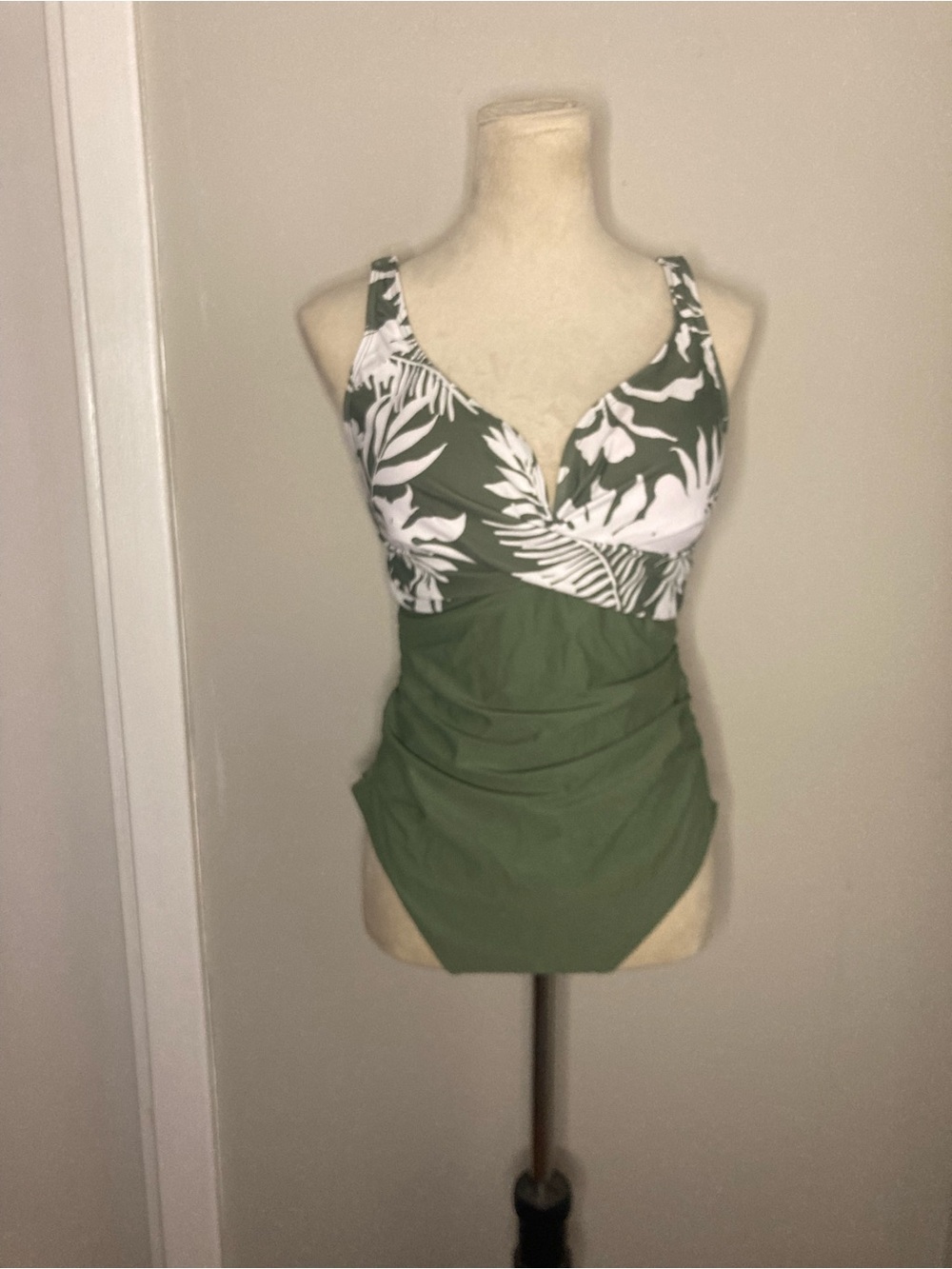 Eomenie Green Tropical One Piece Swimsuit